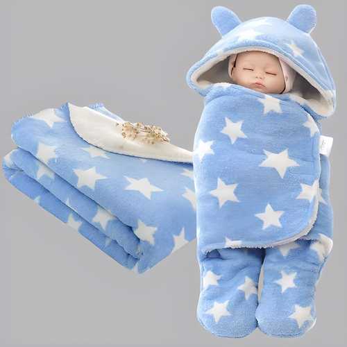 Wearable Blanket and Wrapper for Baby